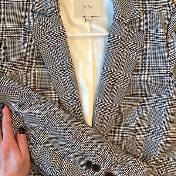 Joie Plaid Blazer size 6 - Picture 1 of 4